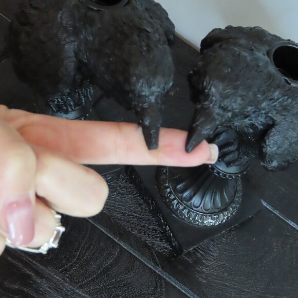 Christian Siriano Black Crow Candle Holders - Picture 3 of 9